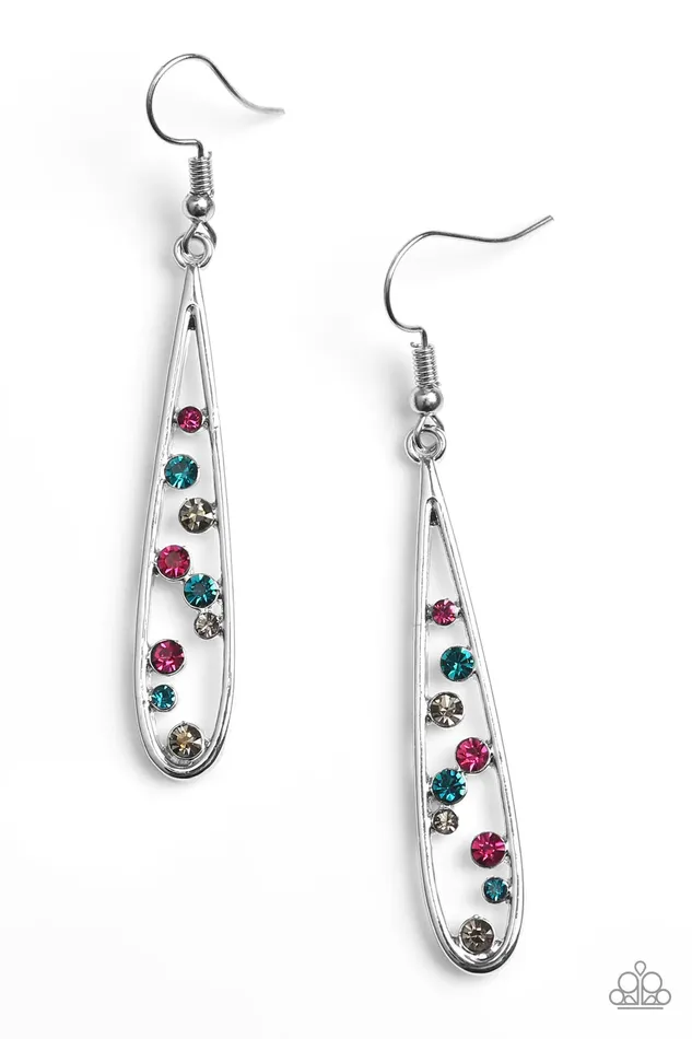 Earrings Paparazzi Jewelry Paparazzi Earring Here Comes The REIGN Multi
