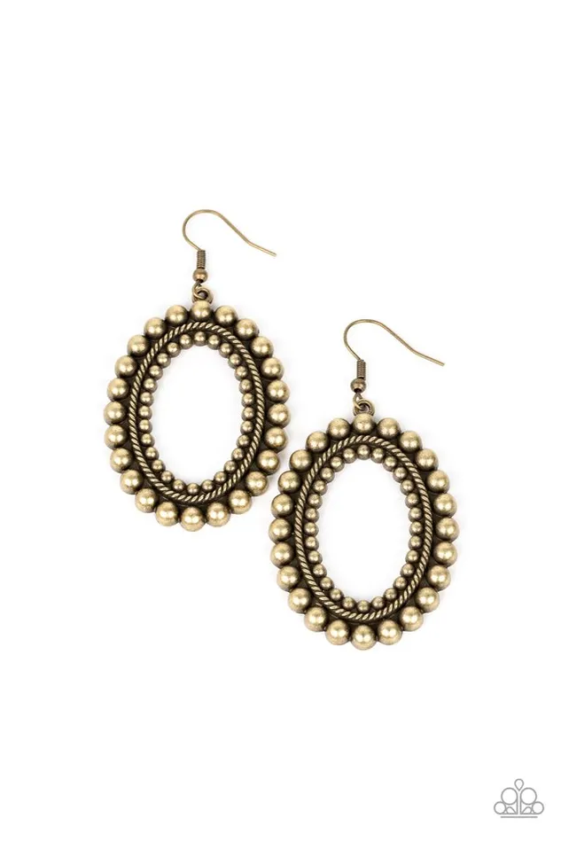 Earrings Paparazzi Jewelry Paparazzi Earring Homestead Hideaway Brass Earrings Paparazzi Jewelry Paparazzi Earring Homestead Hideaway Brass