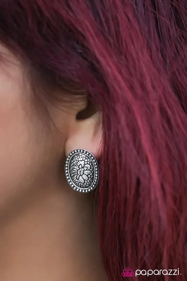 Earrings Paparazzi Jewelry Paparazzi Earring Private Island Silver