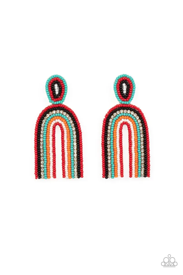 Earrings Paparazzi Jewelry Paparazzi Earring Rainbow Remedy 3 Multi