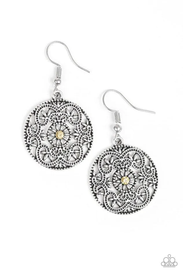 Earrings Paparazzi Jewelry Paparazzi Earring Rochester Royale Yellow