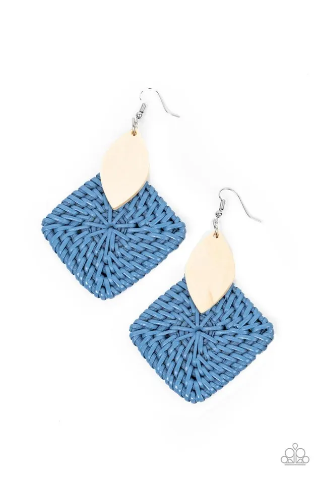 Earrings Paparazzi Jewelry Paparazzi Earring Sabbatical WEAVE Blue Earrings Paparazzi Jewelry Paparazzi Earring Sabbatical WEAVE Blue
