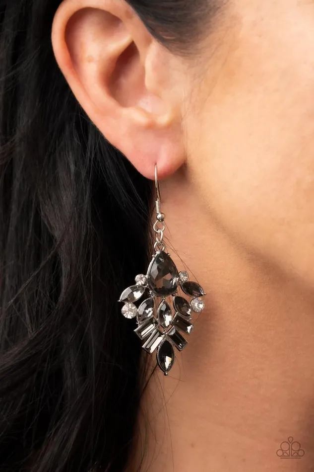 Earrings Paparazzi Jewelry Paparazzi Earring Stellarescent Elegance Silver