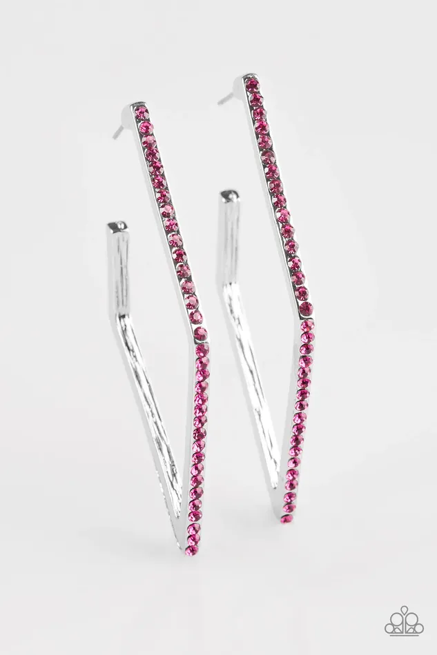Earrings Paparazzi Jewelry Paparazzi Earring Strikingly Beautiful Pink