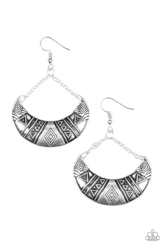 Earrings Paparazzi Jewelry Paparazzi Earring Texas Tango Silver