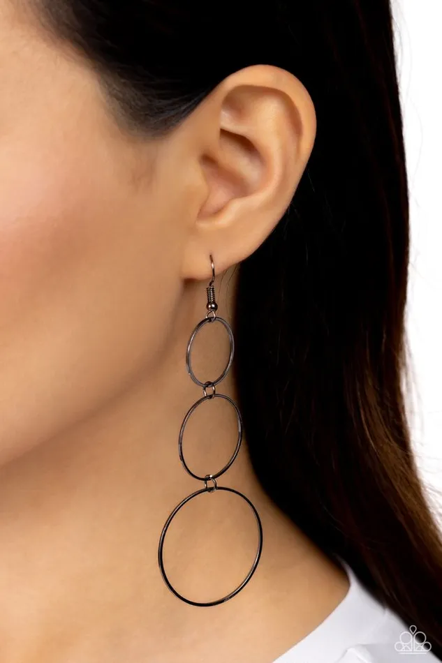 Earrings Paparazzi Jewelry Paparazzi Earring Urban Ozone Black