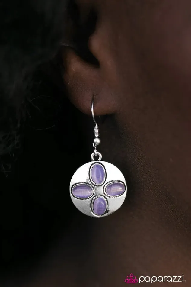 Earrings Paparazzi Jewelry Paparazzi Earring You Never GLOW Until You Try Purple
