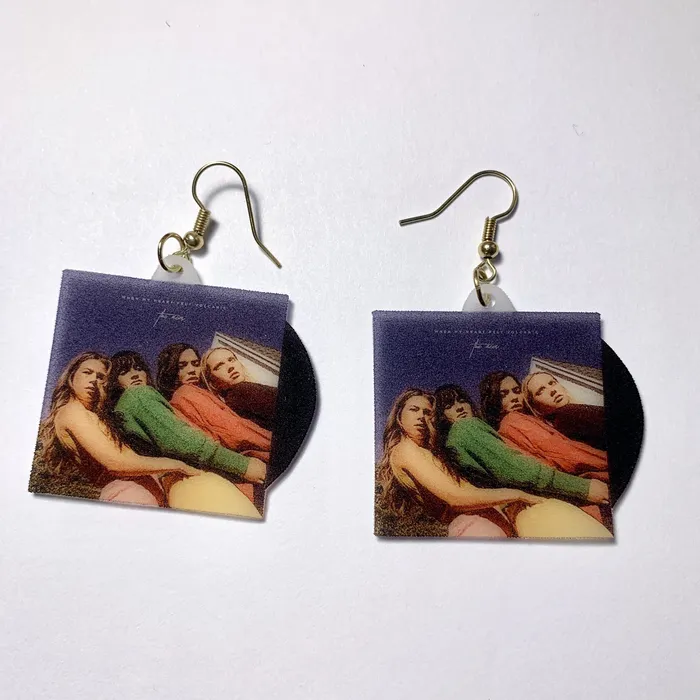 Earrings Sam Makes Things The Aces When My Heart Felt Volcanic Vinyl Album Handmade Earrings Earrings Sam Makes Things The Aces When My Heart Felt Volcanic Vinyl Album Handmade Earrings