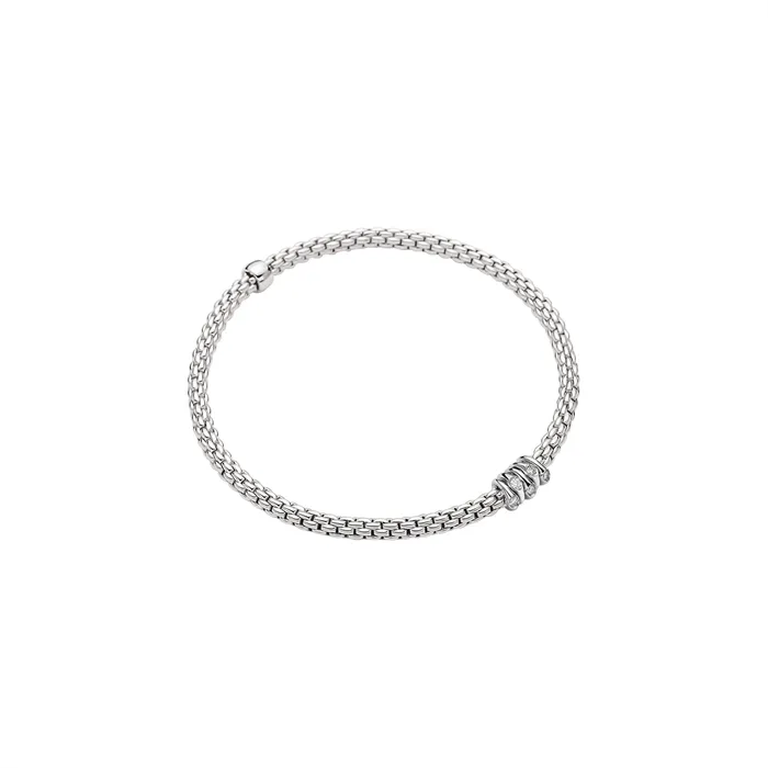 FOPE FOPE 18K White Gold Prima Collection Diamond Bracelet Large Size Bracelets FOPE FOPE 18K White Gold Prima Collection Diamond Bracelet Large Size Bracelets