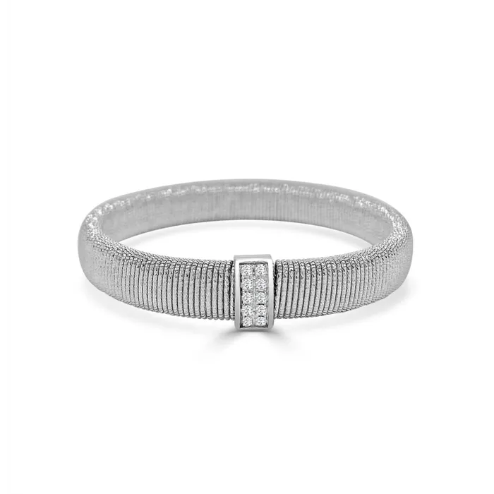 Frederic Sage 18K White Gold Venezia Stretch Bracelet Frederic Sage Bracelets Frederic Sage 18K White Gold Venezia Stretch Bracelet Frederic Sage Bracelets