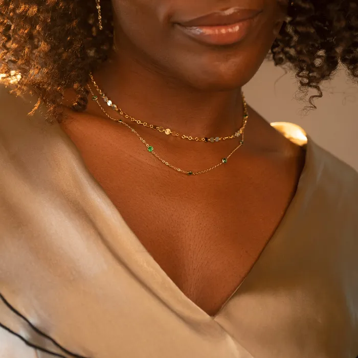 Gold Circles Necklace TheRoseGypsy Necklaces