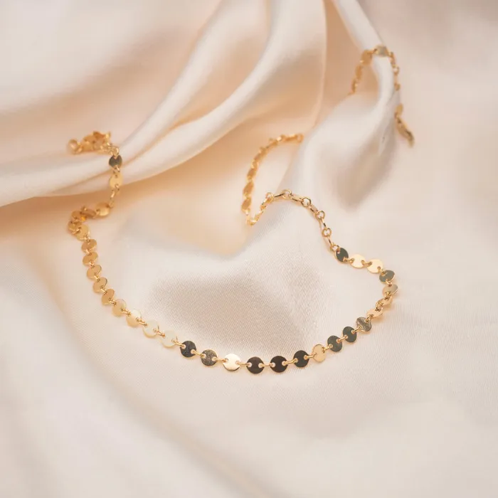 Gold Circles Necklace TheRoseGypsy Necklaces