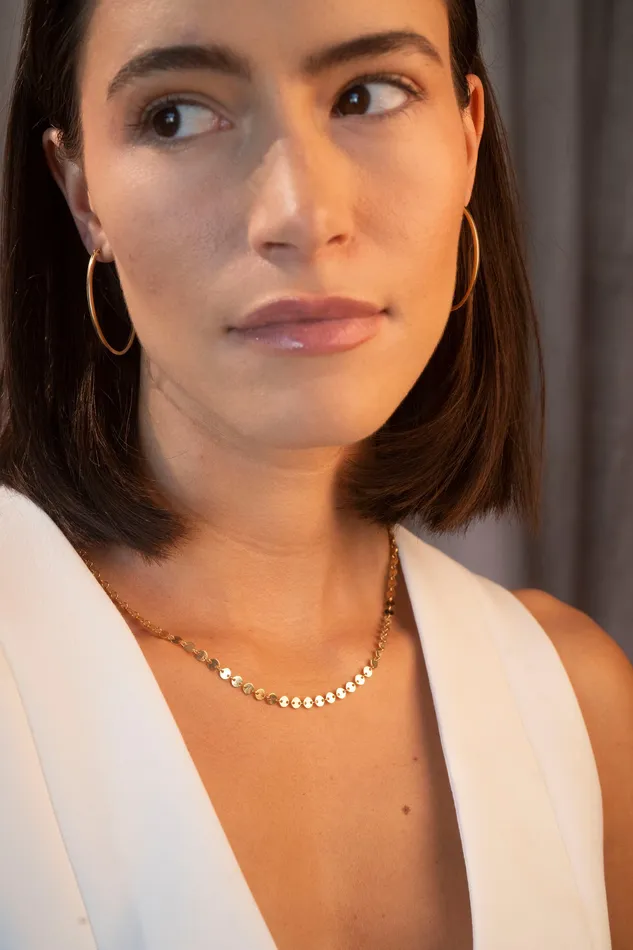 Gold Circles Necklace TheRoseGypsy Necklaces