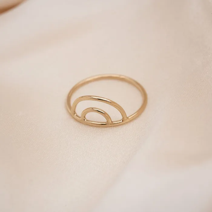 Gold Filled Rainbow Ring TheRoseGypsy Rings