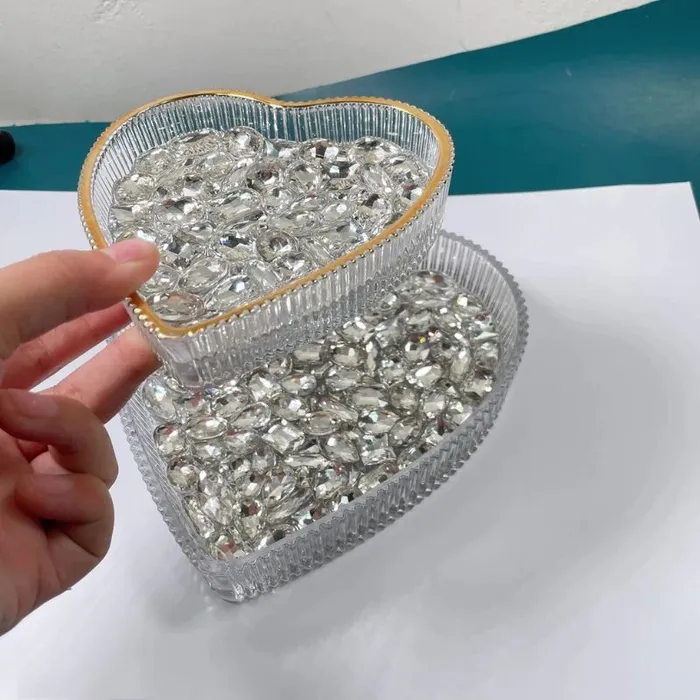 Handmade Heart Diamond Storage Resin Mold IntoResin Necklaces