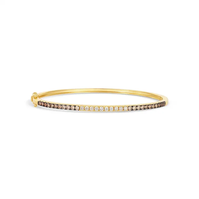Le Vian 14K Honey Gold Chocolate Ombre Diamond Bangle Bracelet Le Vian Bracelets Le Vian 14K Honey Gold Chocolate Ombre Diamond Bangle Bracelet Le Vian Bracelets