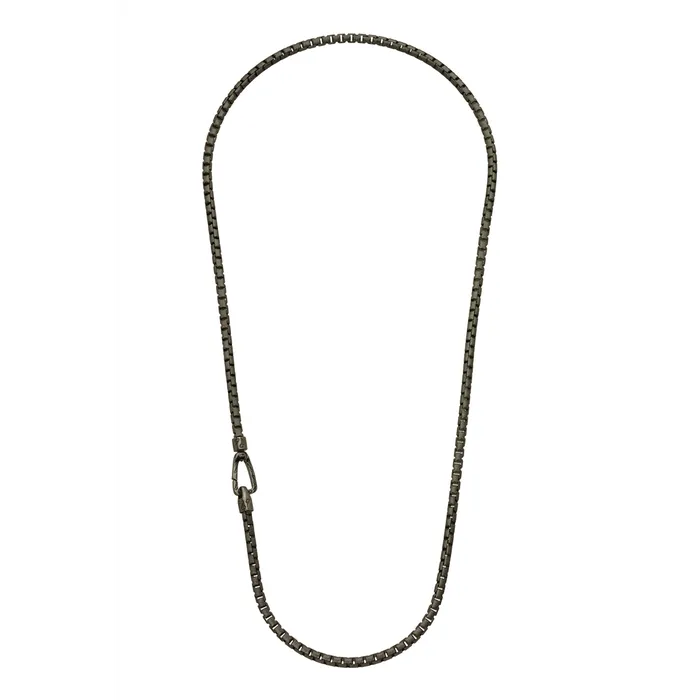 Marco Dal Maso Necklaces Marco Dal Maso Ulysses Tubolar Link Necklace Burnished Silver 205 inch Marco Dal Maso Necklaces Marco Dal Maso Ulysses Tubolar Link Necklace Burnished Silver 205 inch