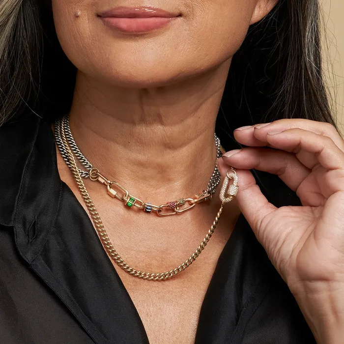 Marla Aaron Necklaces Marla Aaron 14K Gold Heavy Curb Chain Necklace