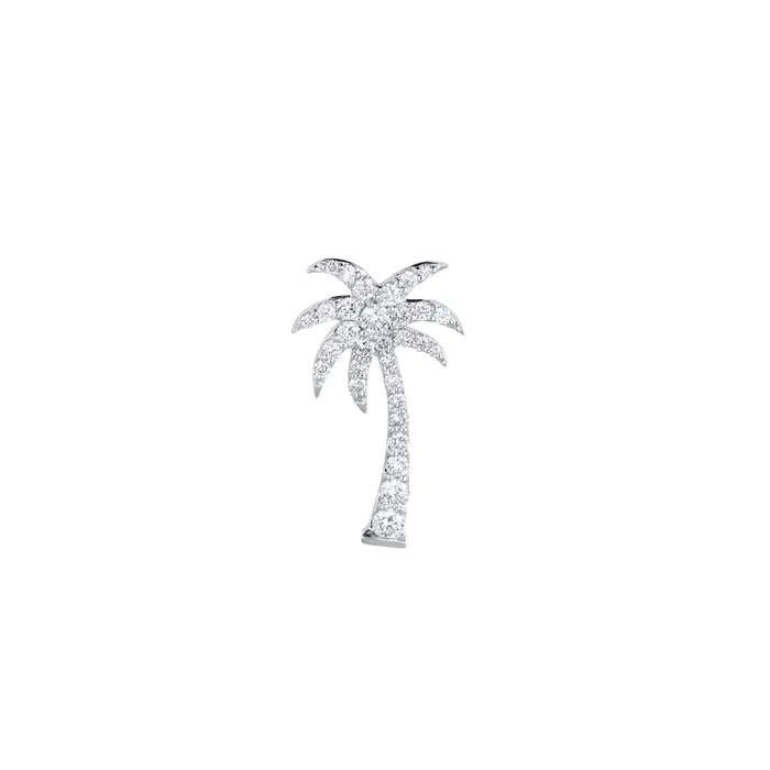 Meierotto Jewelers Necklaces 14K White Gold Diamond Palm Tree Pendant