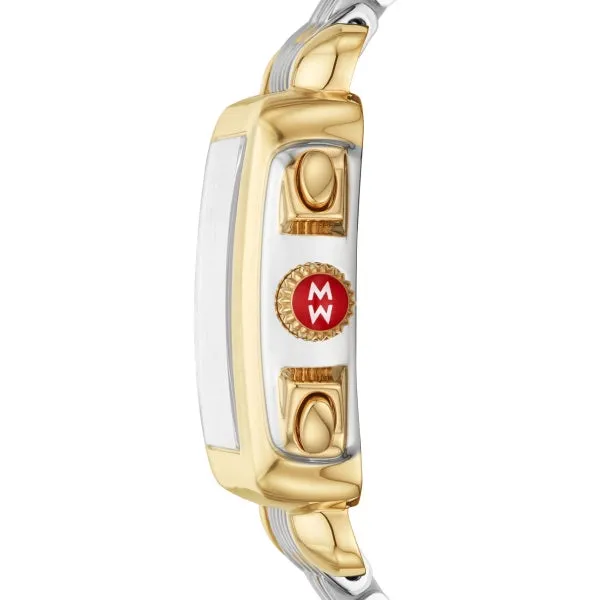 Michele Rings Michele Deco TwoTone MOP Diamond Dial Watch Chrongraph 33mm Quartz Michele Rings Michele Deco TwoTone MOP Diamond Dial Watch Chrongraph 33mm Quartz