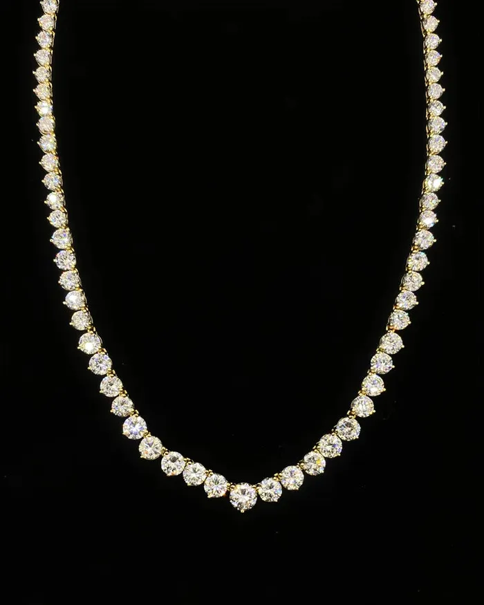 Necklaces Diamond Source NYC 14k Yellow Gold Diamond Necklace NEC75005