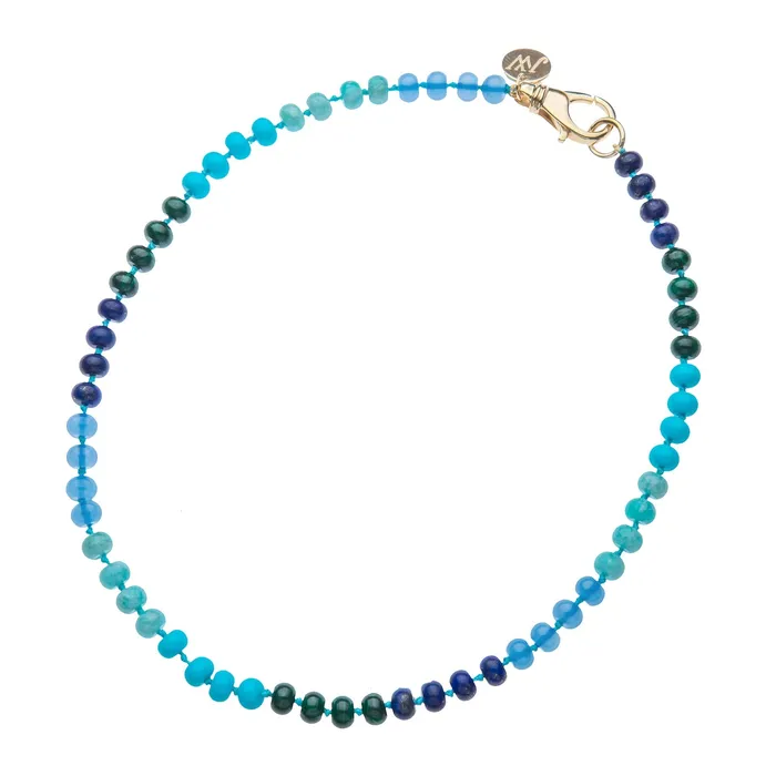 Necklaces Jane Win Ombr Carved Stone Beaded Necklace Jane Win