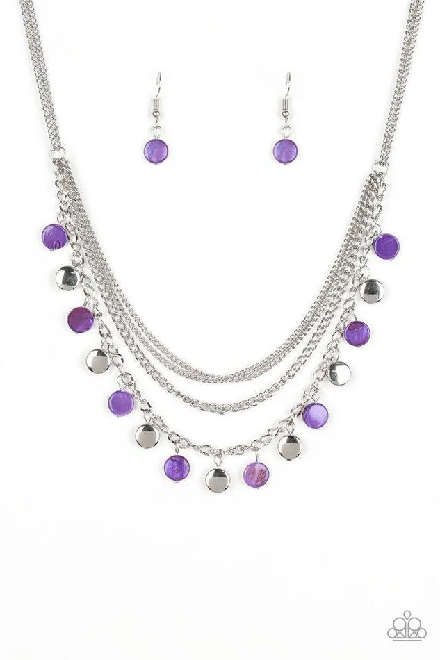 Necklaces Paparazzi Jewelry Paparazzi Necklace Beach Flavor Purple