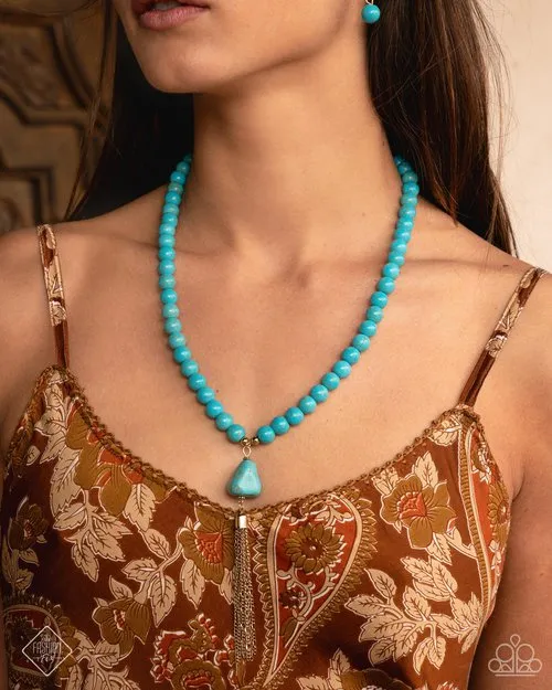 Necklaces Paparazzi Jewelry Paparazzi Necklace Coachella Chic Blue
