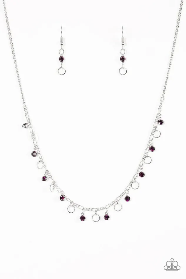 Necklaces Paparazzi Jewelry Paparazzi Necklace Dinner Party Demure Purple