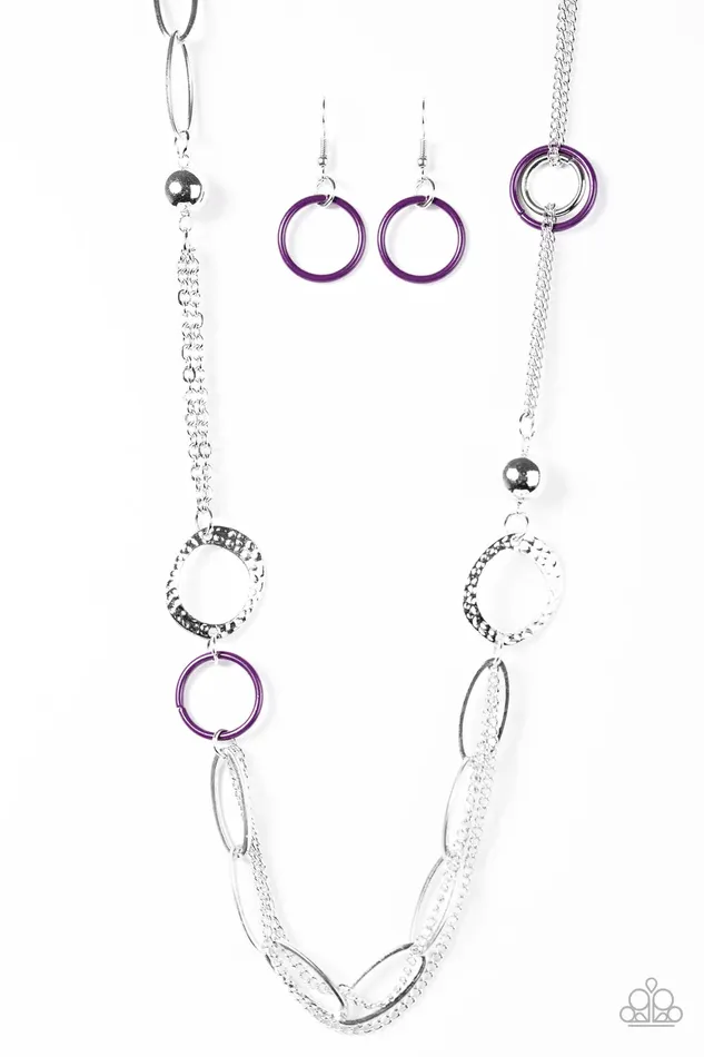 Necklaces Paparazzi Jewelry Paparazzi Necklace DISC Factor Purple
