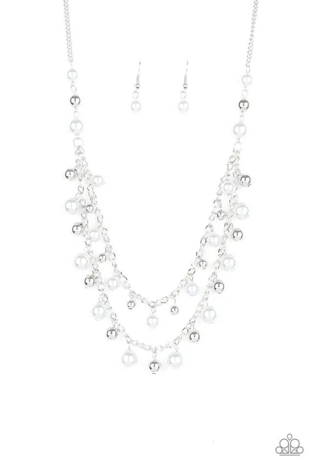 Necklaces Paparazzi Jewelry Paparazzi Necklace Fantastic Flair Silver