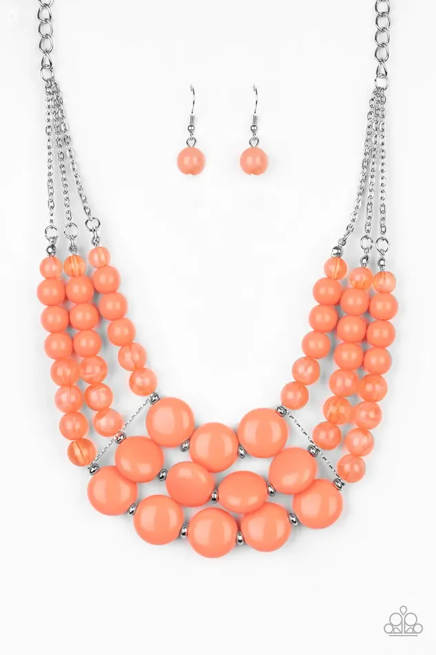 Necklaces Paparazzi Jewelry Paparazzi Necklace Flirtatiously Fruity Orange