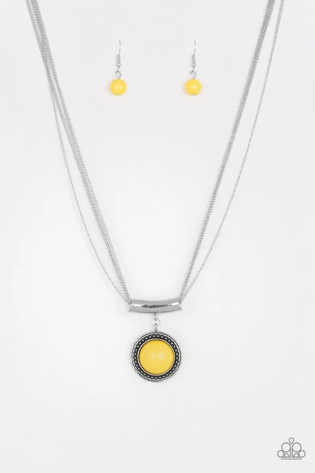Necklaces Paparazzi Jewelry Paparazzi Necklace Gypsy Gulf Yellow