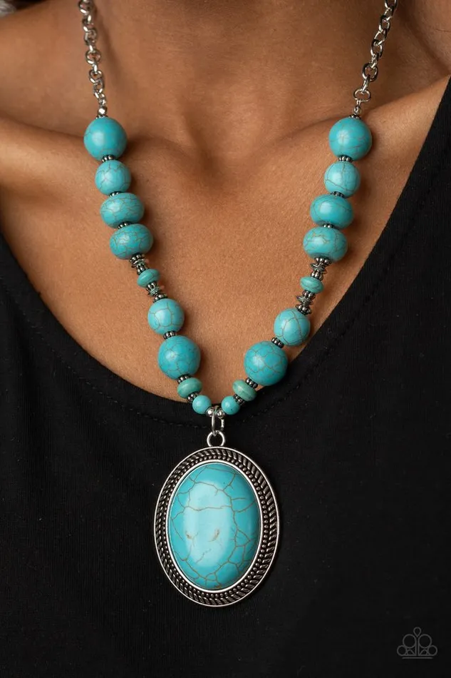 Necklaces Paparazzi Jewelry Paparazzi Necklace Home Sweet HOMESTEAD Blue