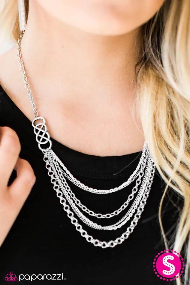 Necklaces Paparazzi Jewelry Paparazzi Necklace Infinite Color White