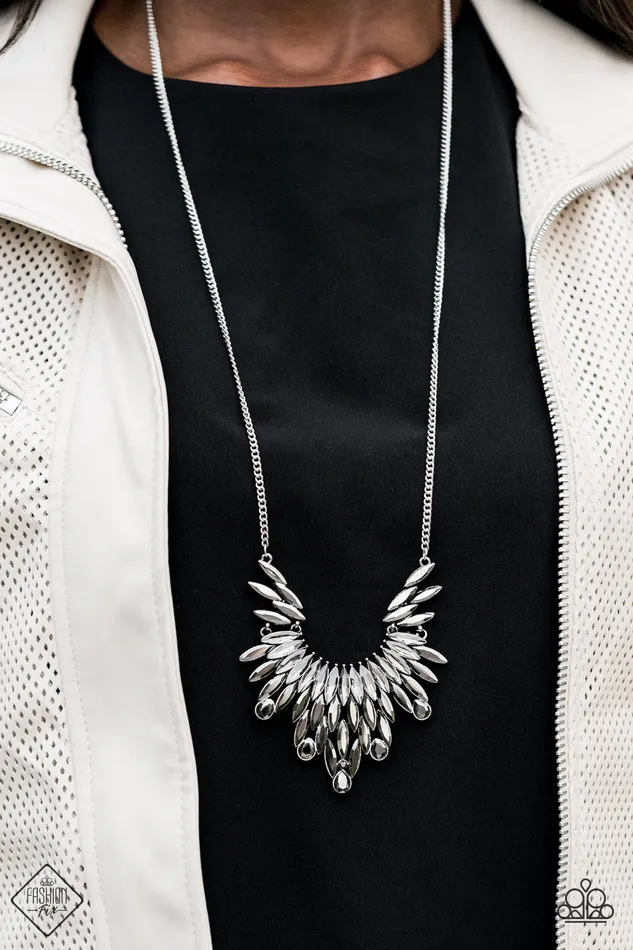 Necklaces Paparazzi Jewelry Paparazzi Necklace Leave it to LUXE Fashion Fix Oct2020 Silver