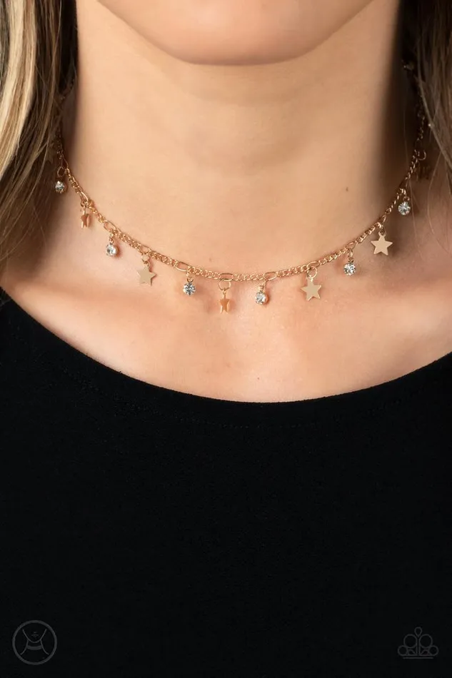 Necklaces Paparazzi Jewelry Paparazzi Necklace Little Lady Liberty Gold