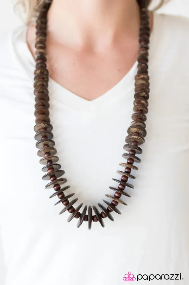 Necklaces Paparazzi Jewelry Paparazzi Necklace Maui Mai Tai Brown