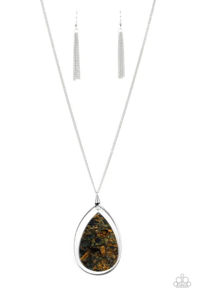 Necklaces Paparazzi Jewelry Paparazzi Necklace Retrograde Radiance Brown