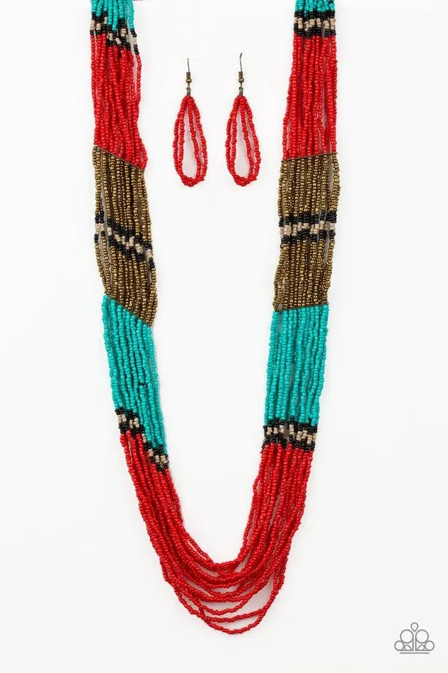 Necklaces Paparazzi Jewelry Paparazzi Necklace Rio Roamer Red