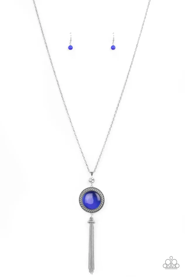 Necklaces Paparazzi Jewelry Paparazzi Necklace Serene Serendipity Blue
