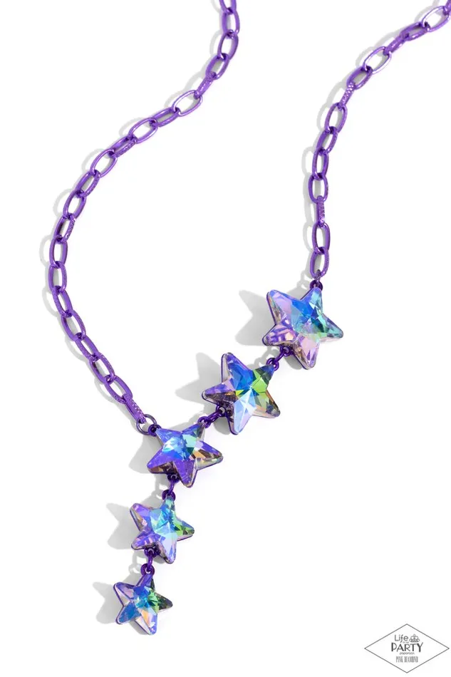 Necklaces Paparazzi Jewelry Paparazzi Necklace StarCrossed Sparkle Purple Necklaces Paparazzi Jewelry Paparazzi Necklace StarCrossed Sparkle Purple