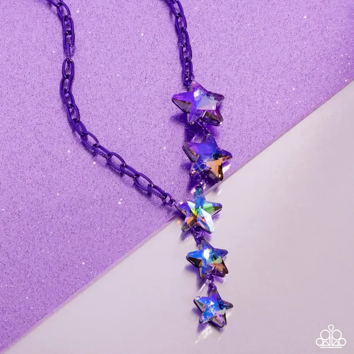 Necklaces Paparazzi Jewelry Paparazzi Necklace StarCrossed Sparkle Purple Necklaces Paparazzi Jewelry Paparazzi Necklace StarCrossed Sparkle Purple
