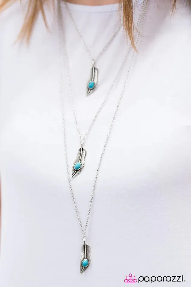 Necklaces Paparazzi Jewelry Paparazzi Necklace Summer Flight Blue