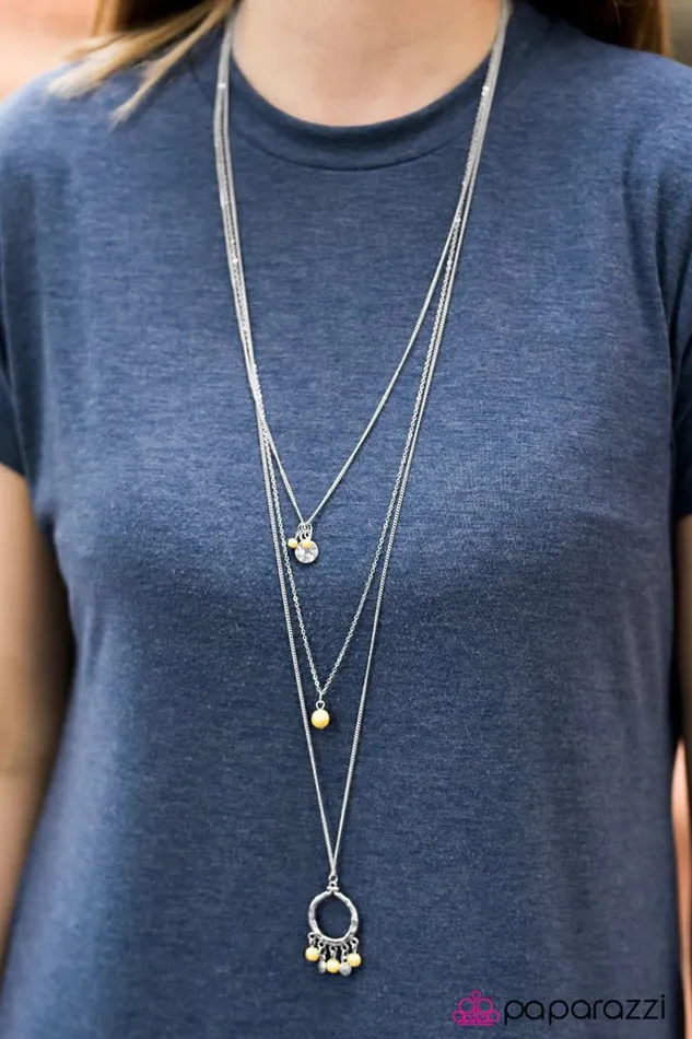 Necklaces Paparazzi Jewelry Paparazzi Necklace Texas Tempest Yellow