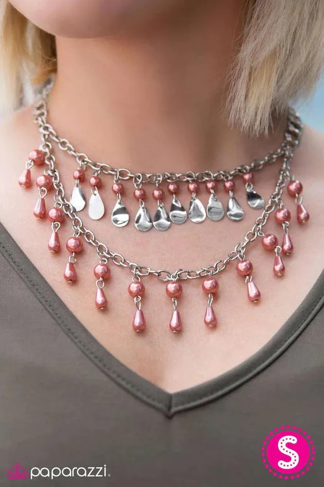 Necklaces Paparazzi Jewelry Paparazzi Necklace The Drop Top Pink