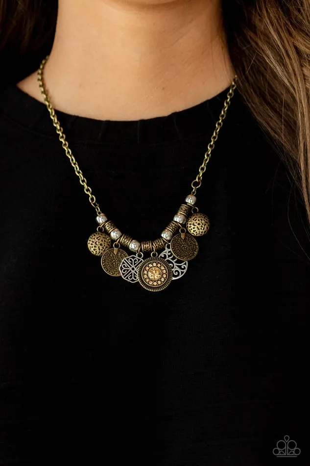 Necklaces Paparazzi Jewelry Paparazzi Necklace To Coin A Phrase Brass