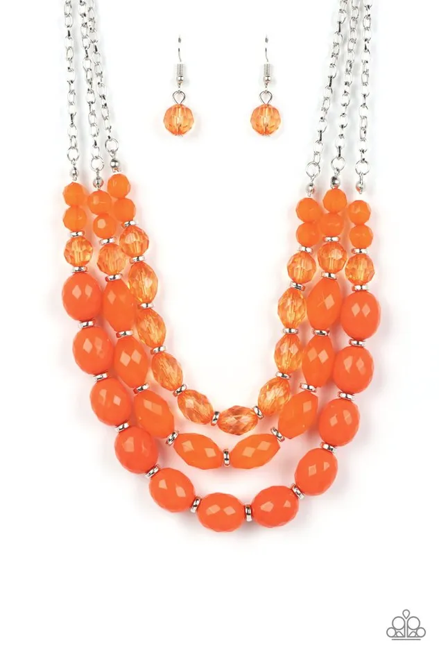 Necklaces Paparazzi Jewelry Paparazzi Necklace Tropical Hideaway Orange Necklaces Paparazzi Jewelry Paparazzi Necklace Tropical Hideaway Orange