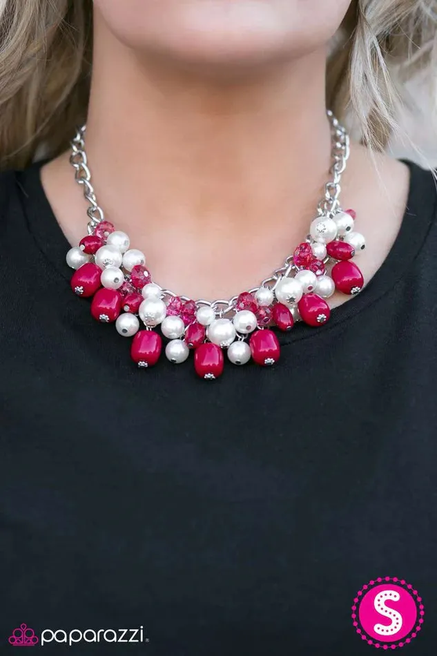 Necklaces Paparazzi Jewelry Paparazzi Necklace What A BEVY Pink