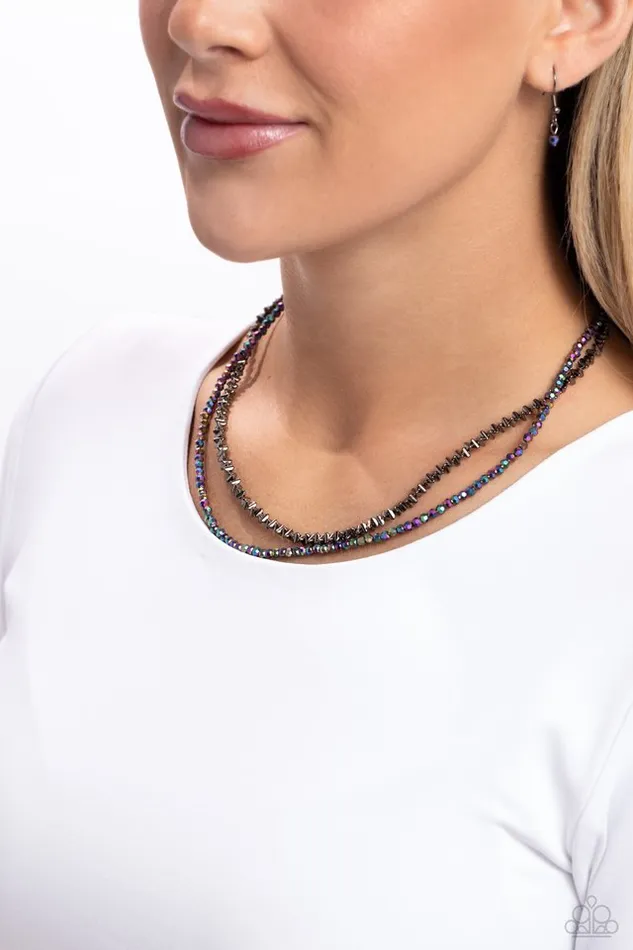 Necklaces Paparazzi Jewelry Paparazzi Necklace WhiteCollar Week Black